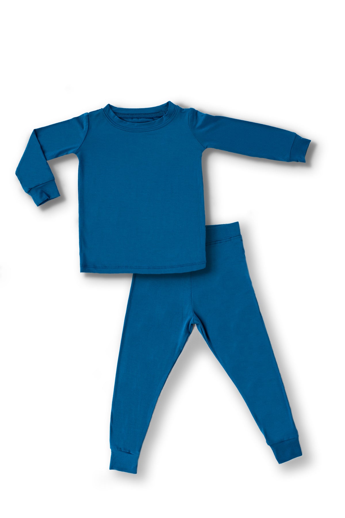 Unisex Children Pajamas Solid Color Viscose Kid Winter Thermal Underwear