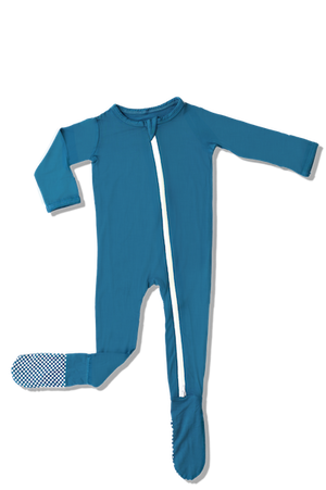 Baby Bamboo Footie Pajamas with Reversible Zipper