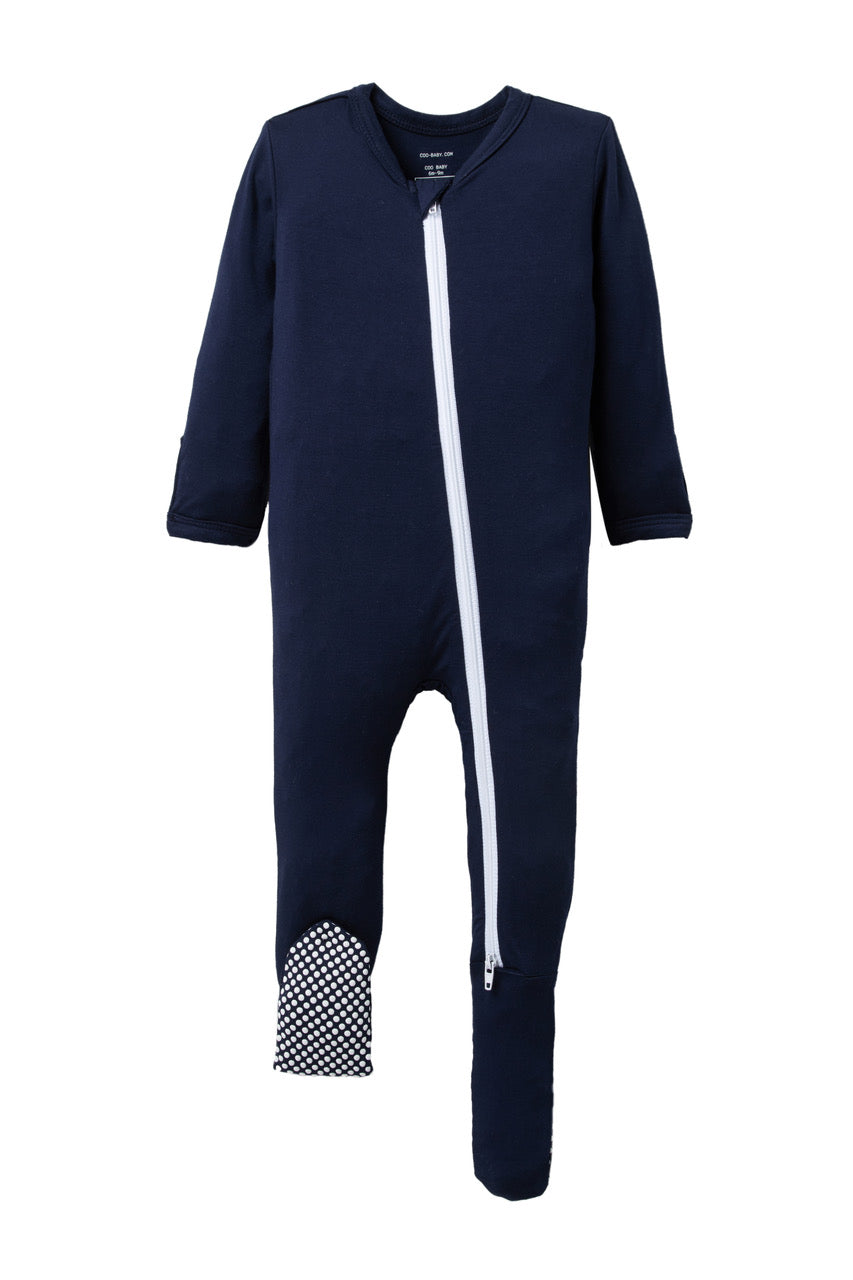 Baby Bamboo Footie Pajamas with Reversible Zipper