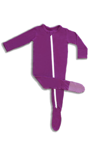 Baby Bamboo Footie Pajamas with Reversible Zipper